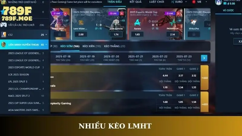 Nhiều kèo LMHT